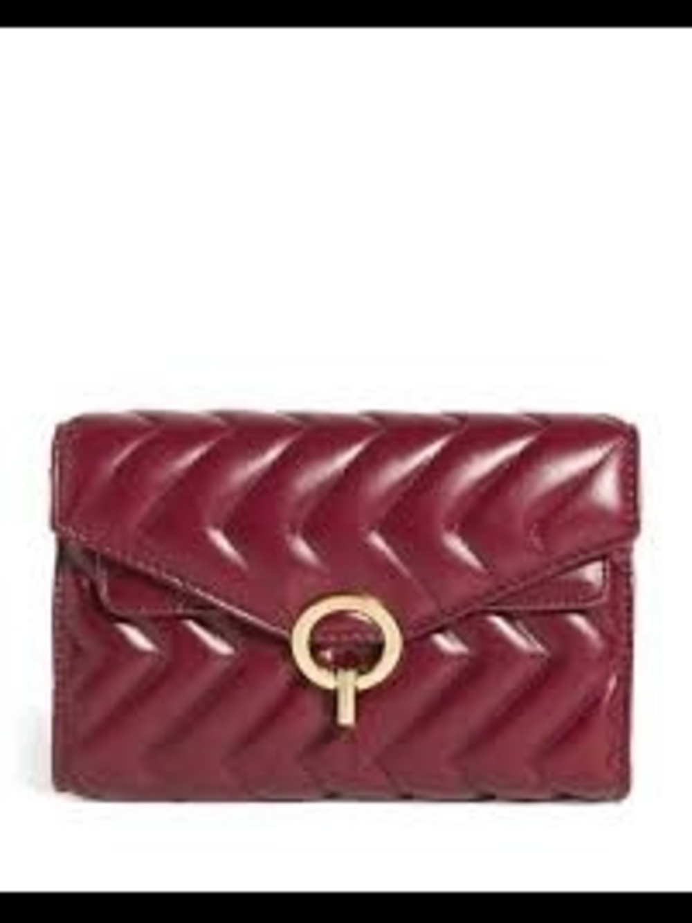 Sandro Quilted Burgundy Leather Bag!